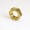 Homeplus+ ATC Pipe Lock Nut 3/8 in. Yellow Brass 1 pc 6JC050801521042 - alternate 2